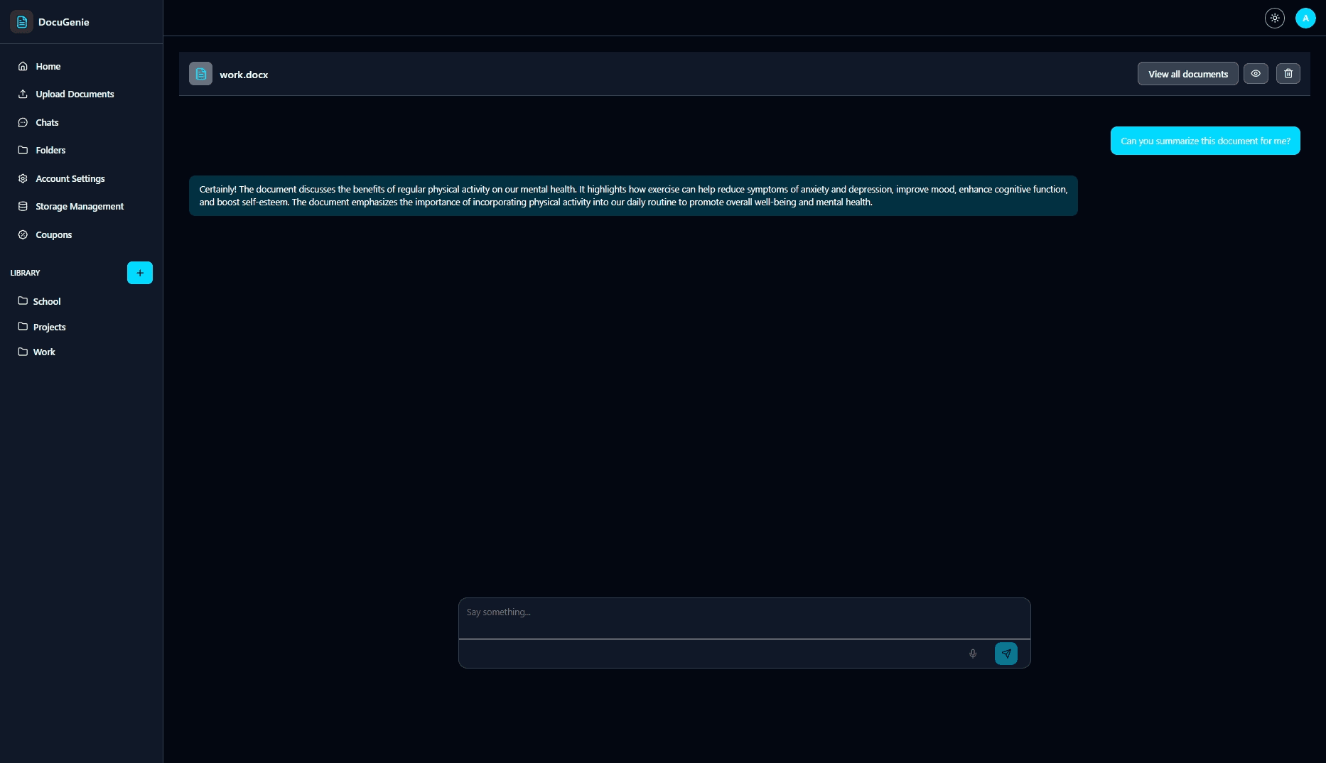 My-QS AI: Chat with a document