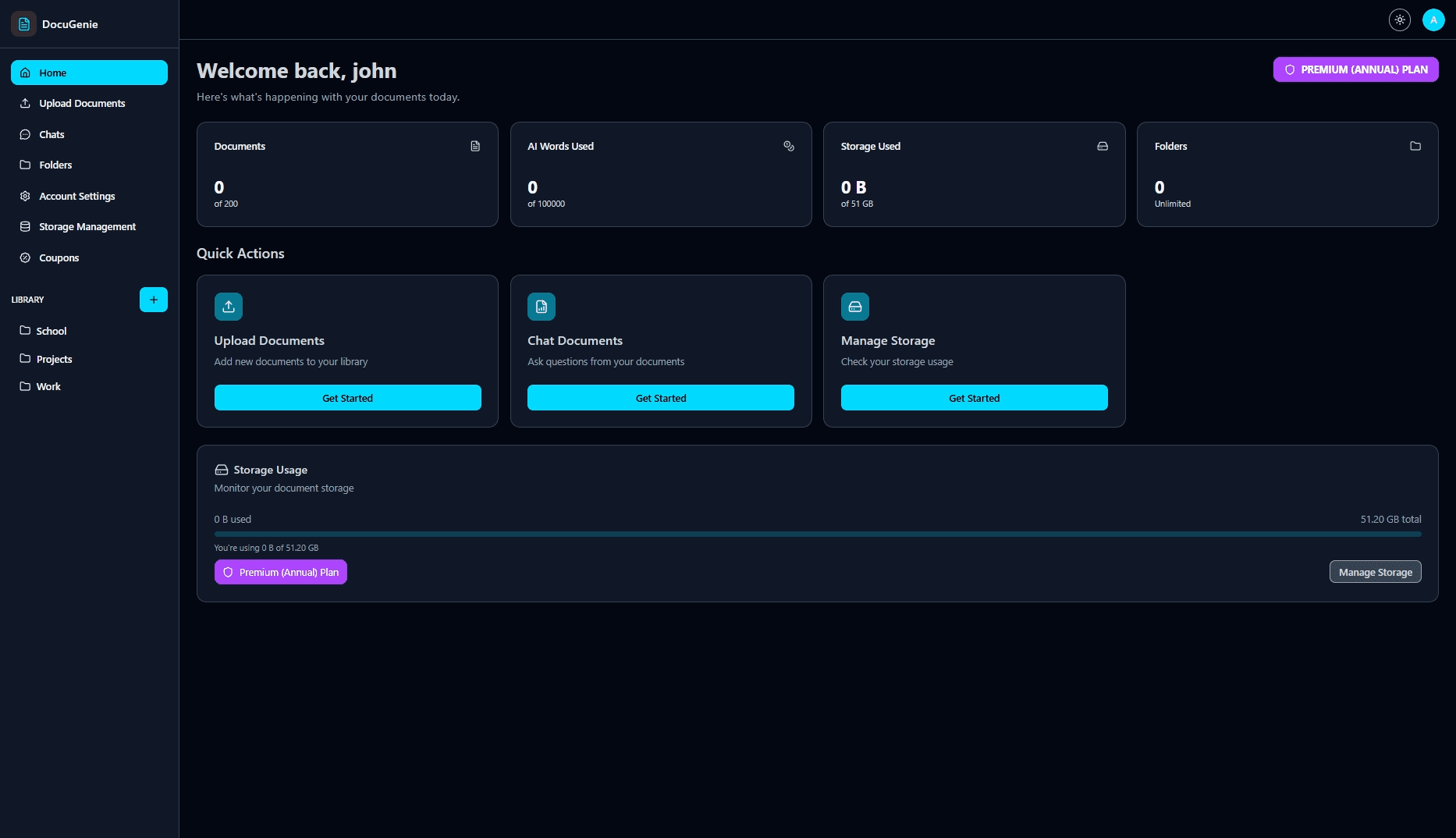 My-QS AI: Dashboard