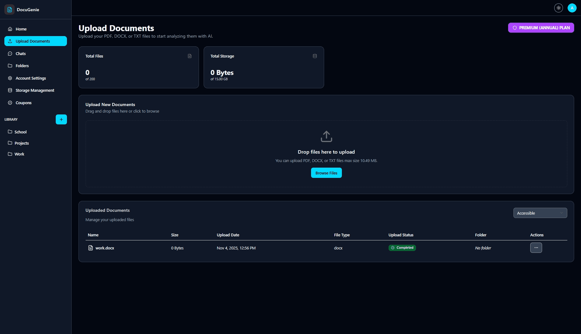 My-QS AI: Upload documents